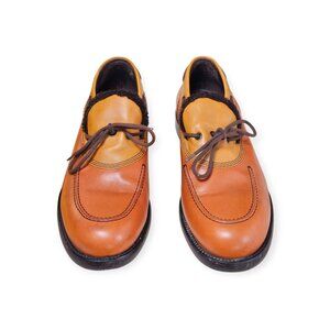 Bottega Veneta Brown Tan Leather Shoes Size EU 41 US 11 Shearling Trim